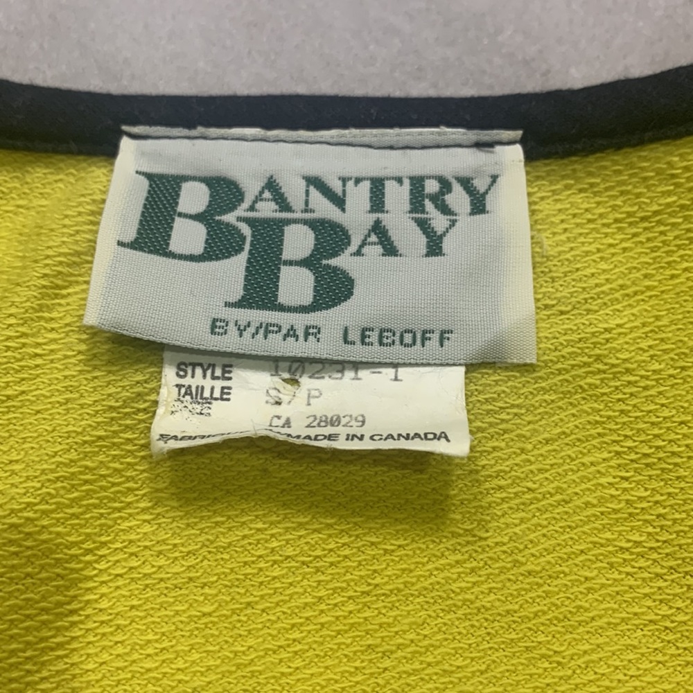 Made in🇨🇦VTG 90’ Two Pieces Cotton Bantry Bay by Leboff Blazer+Tank - Picture 15 of 15